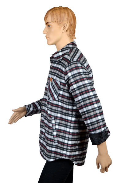 Терморубашка (куртка) утепленная на верблюжьем шерстепоне с 3 карманами мужская 