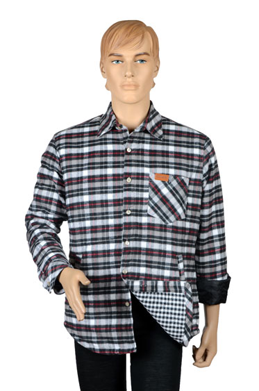 Терморубашка (куртка) утепленная на верблюжьем шерстепоне с 3 карманами мужская 