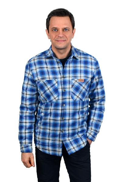 Терморубашка (куртка) утепленная на верблюжьем шерстепоне с 4 карманами мужская