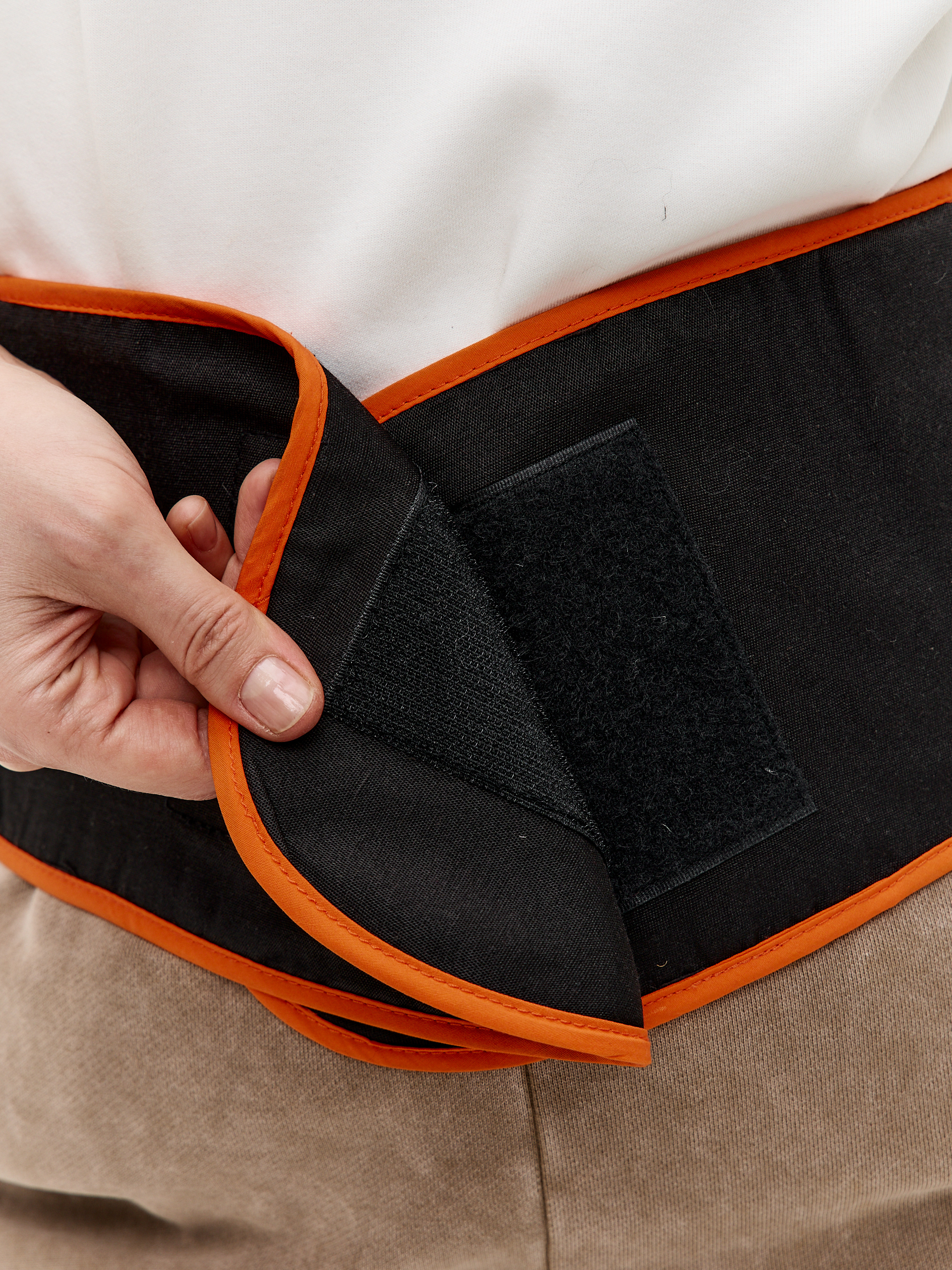 Пояс-корсет согревающий из собачьей шерсти с магнитными вставками и медной нитью 