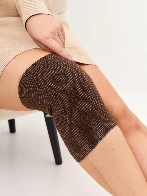 Налокотник / Наколенник эластичный согревающий «Зима+Лето» из верблюжьей шерсти и хлопка 