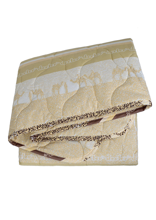 Одеяло с наполнителем из верблюжьей шерсти 1,5 спальное, 140x205 