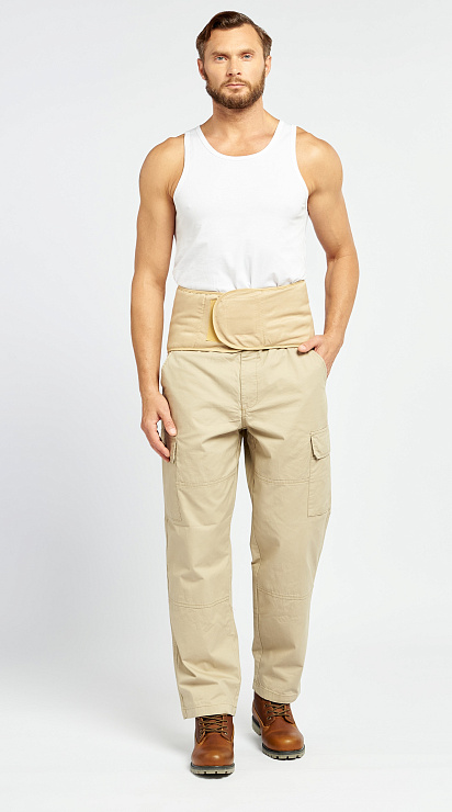 Пояс-корсет согревающий с наполнителем из верблюжьего пуха 