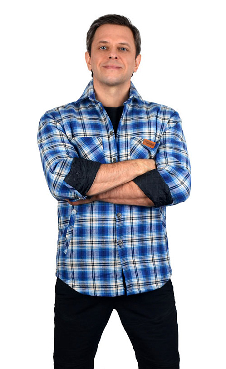 Терморубашка (куртка) утепленная на верблюжьем шерстепоне с 4 карманами мужская