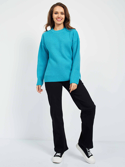 Джемпер оверсайз воздушный из шерсти мериноса женский 