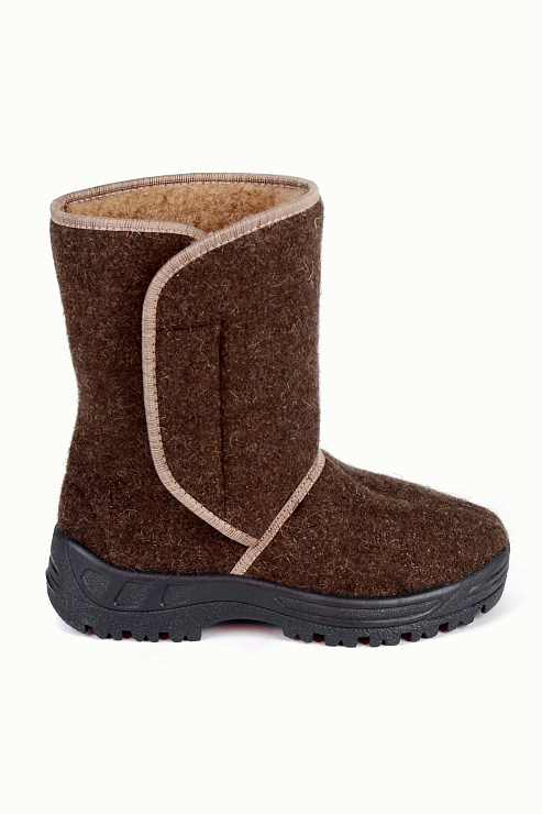 Сапоги "Верблюжий Тепло-ХОД" войлочные из верблюжьей шерсти с подошвой ПВХ мужские