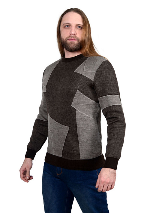 Джемпер ЯК МУЖ с рис. Геометрия 