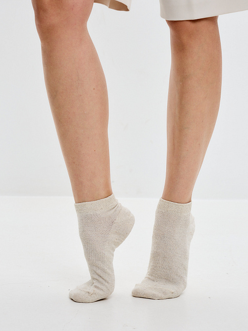 Носки Soft из конопли укороченные