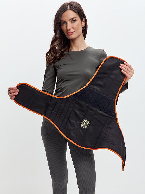 Столб-корсет согревающий на спину из собачьей шерсти с медной нитью  