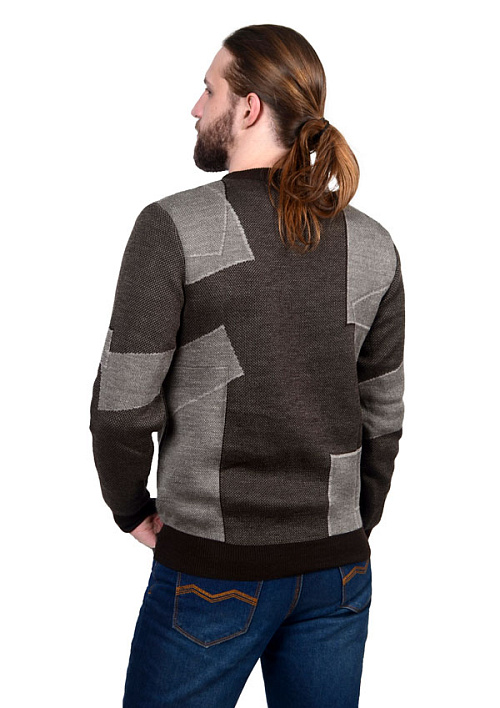 Джемпер ЯК МУЖ с рис. Геометрия 