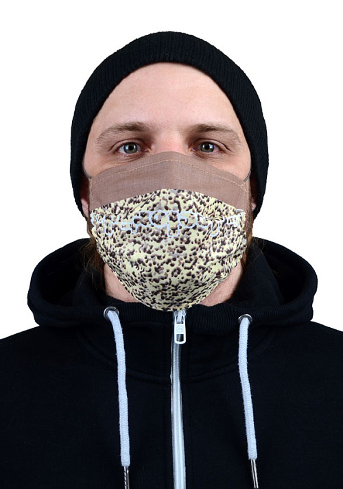 Маска защитная для лица многоразовая из хлопка, арт. Мз-1-б 