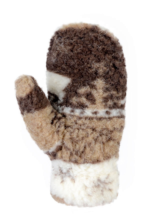 Варежки меховые из верблюжьей шерсти 