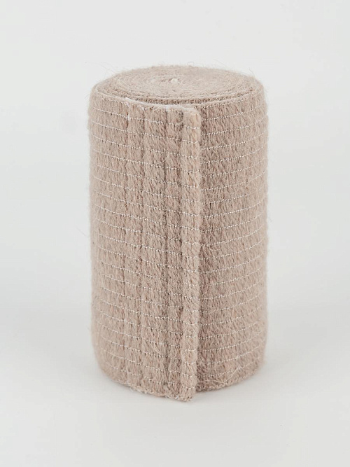 Лента эластичная (бинт) согревающая из собачьей шерсти и хлопка, 1,5 м 