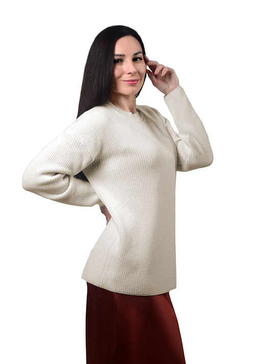 Джемпер оверсайз из хлопка женский 