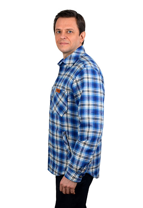 Терморубашка (куртка) утепленная на верблюжьем шерстепоне с 4 карманами мужская