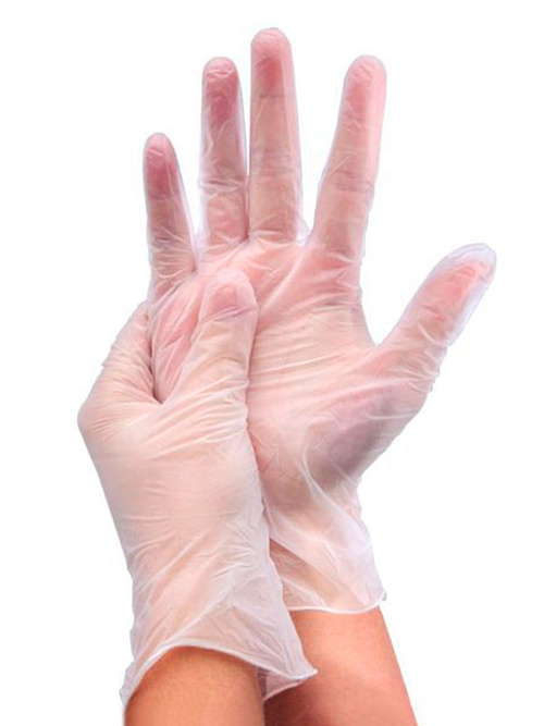 Перчатки одноразовые нестерильные виниловые, неопудренные (упаковка 50 пар)