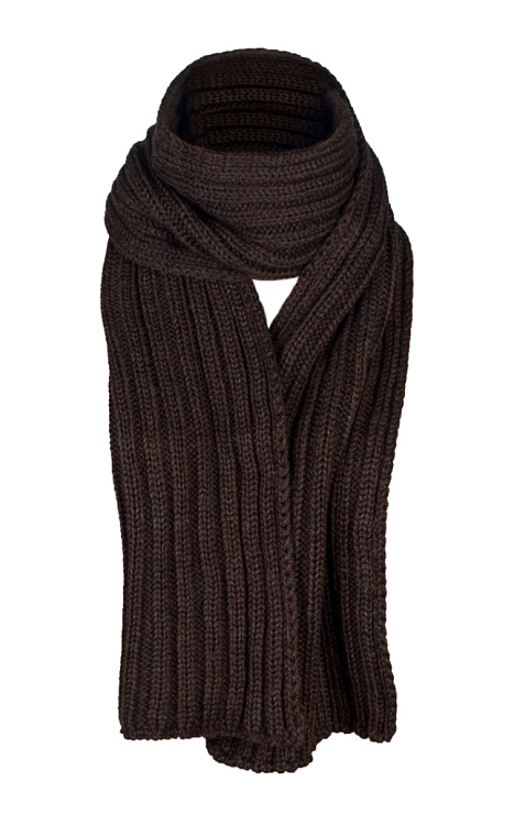 Шарф вязаный из верблюжьей шерсти 