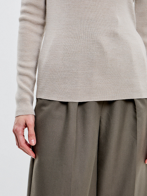 Водолазка Бадлон из шерсти мериноса женская 