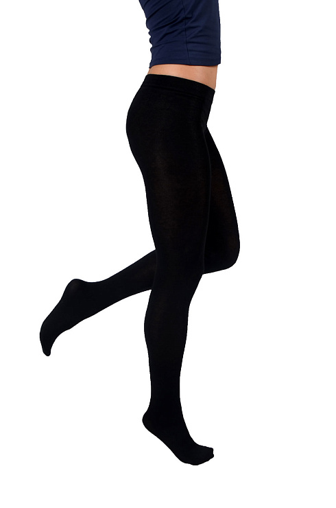 Колготки из хлопка, шерсти и микромодала 