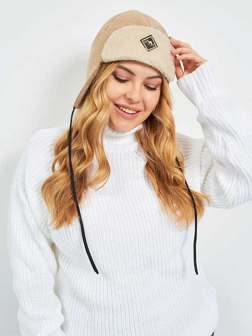 Шапка - ушанка Авиатор из верблюжьей шерсти 