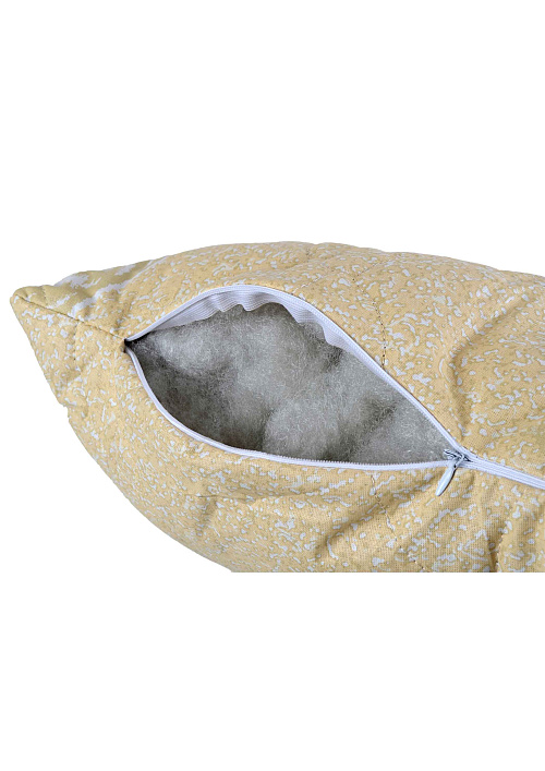 Подушка с наполнителем из верблюжьей шерсти, 70х70 