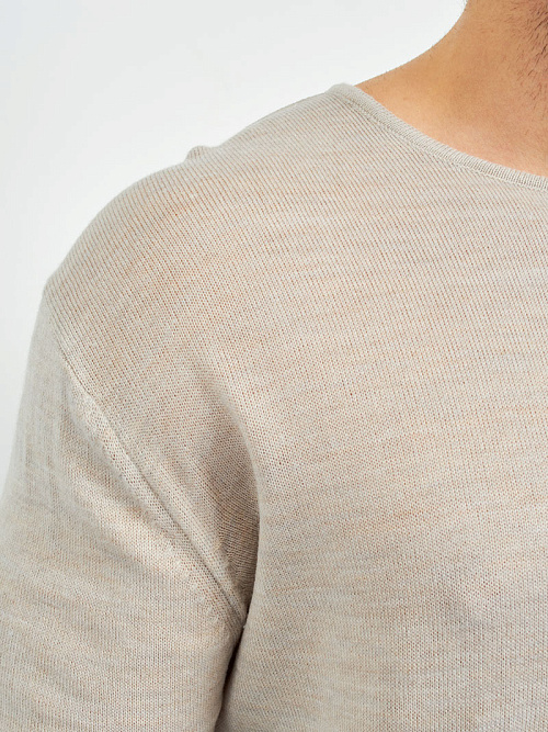 Джемпер тонкий из шерсти мериноса мужской 