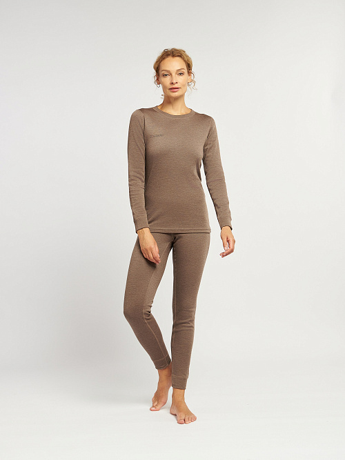 Кальсоны (термобелье) двухслойные с начесом из кофейного волокна и пэ женские 