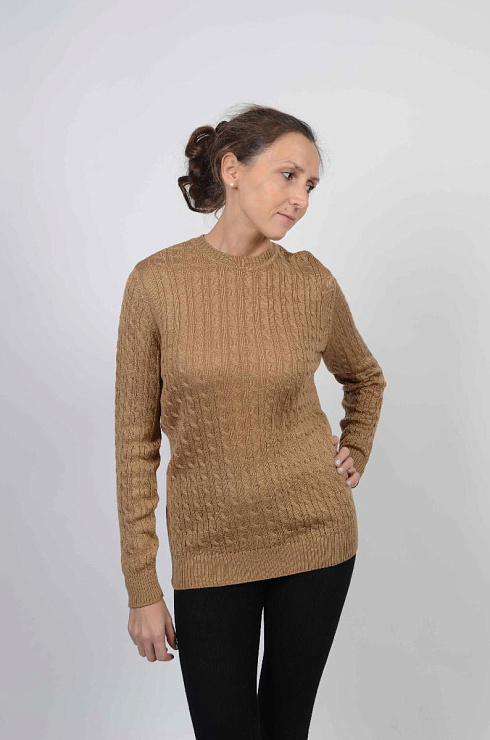 Джемпер Косичка из верблюжьей шерсти женский 