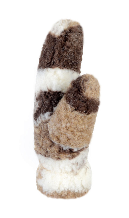 Варежки меховые из верблюжьей шерсти 