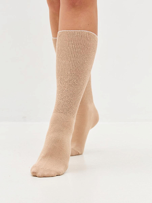 Носки из хлопка с ослабленной резинкой (подходят на полную ногу) 