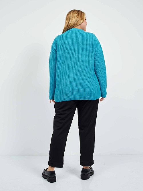 Джемпер оверсайз воздушный из шерсти мериноса женский 