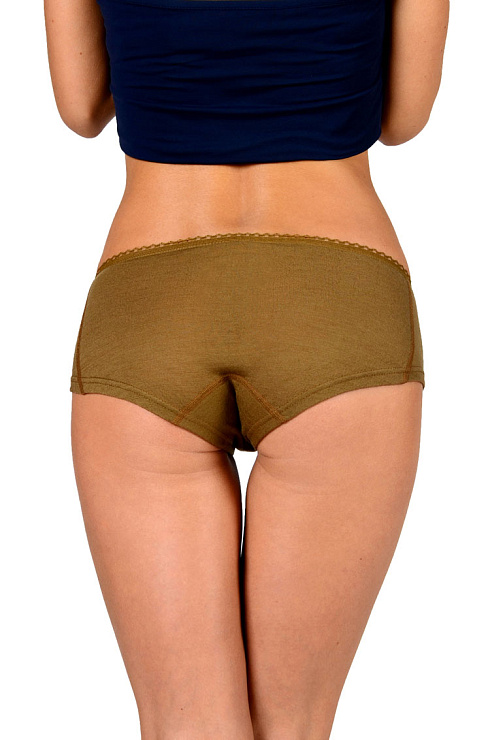 Трусы из верблюжьей шерсти с низкой талией женские 