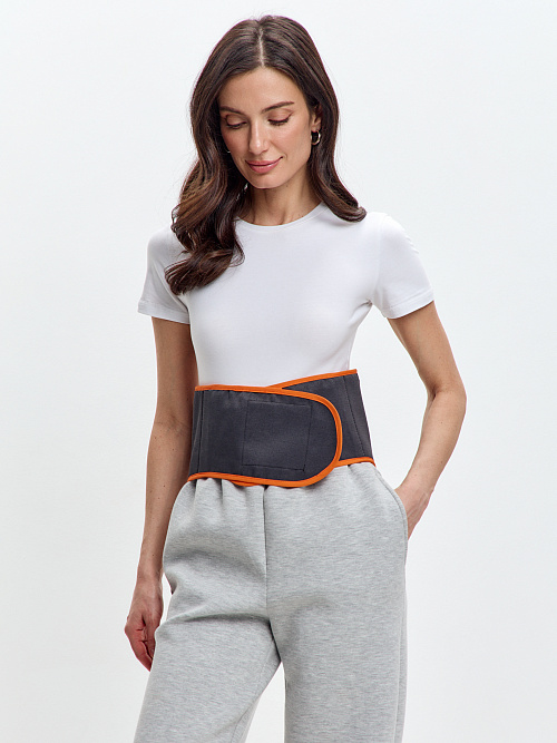 Пояс-корсет согревающий из верблюжьей шерсти с медной нитью 