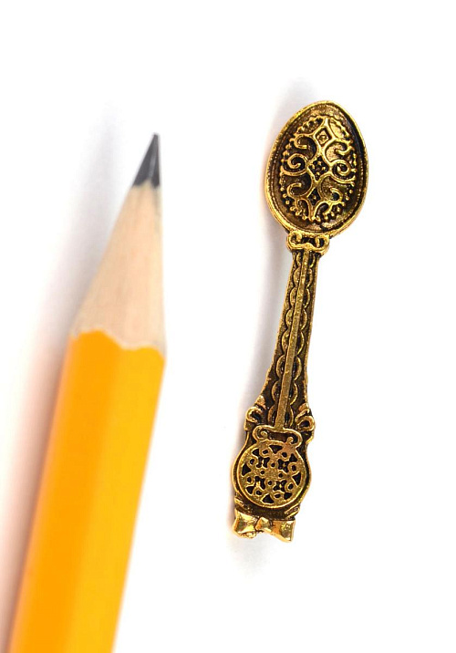 Ложка-загребушка янтарный оберег