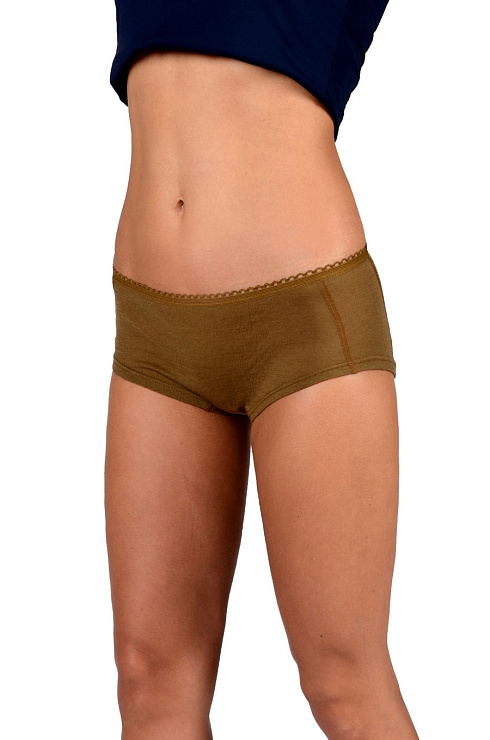 Трусы из верблюжьей шерсти с низкой талией женские 
