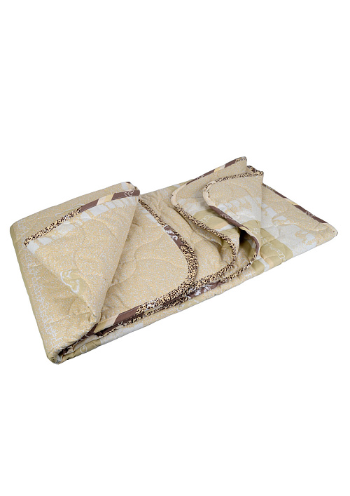 Одеяло с наполнителем из верблюжьей шерсти 1,5 спальное, 140x205 