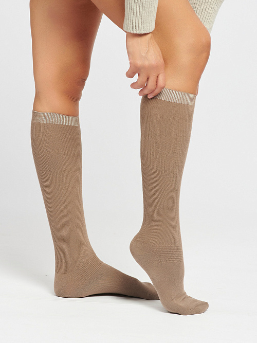 Получулки (гольфы) из хлопка с компрессионным эффектом 