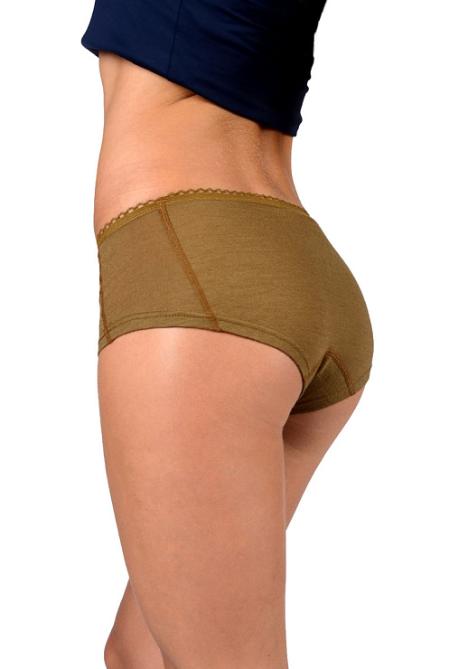 Трусы из верблюжьей шерсти с низкой талией женские 