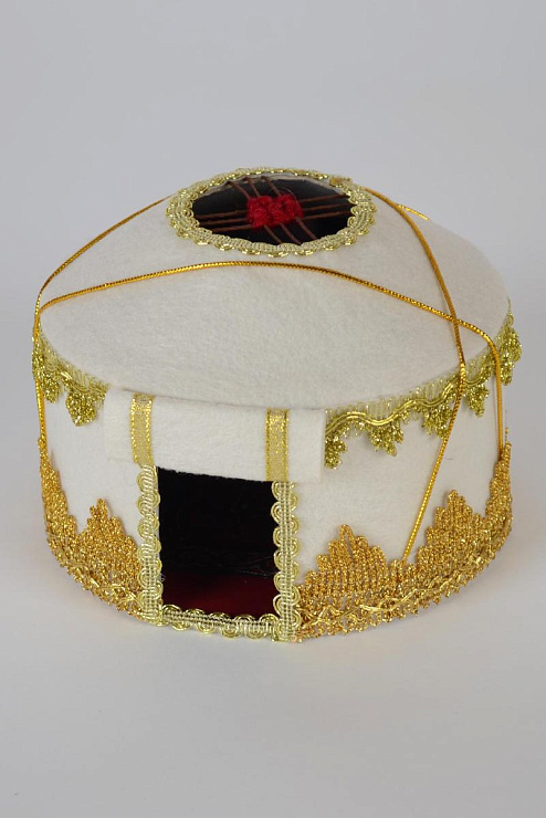 Юрта из шерстяного войлока, диаметр 15 см 