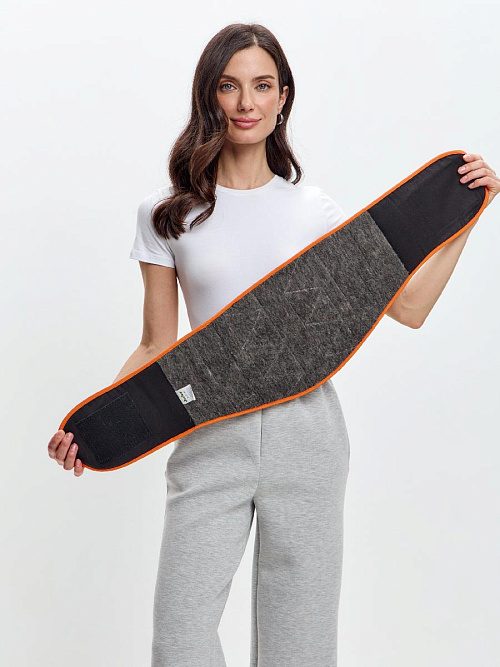 Пояс-корсет согревающий из собачьей шерсти с медной нитью 