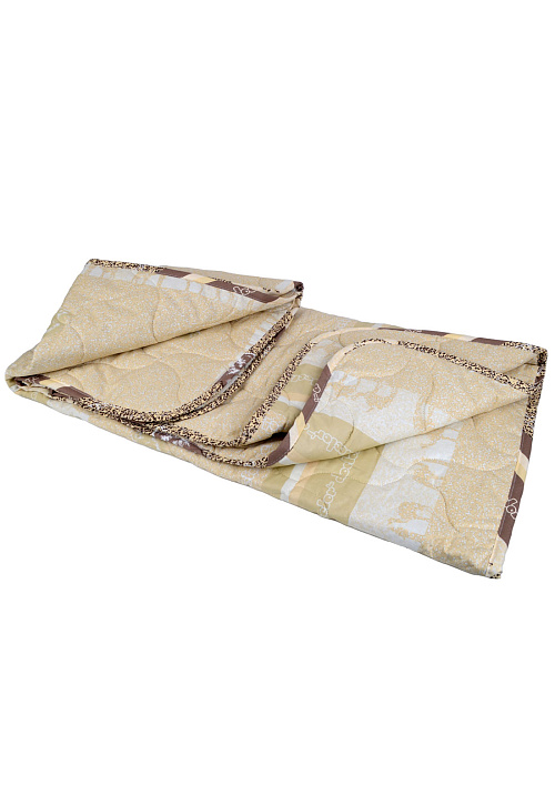 Одеяло с наполнителем из верблюжьей шерсти 1,5 спальное, 140x205 