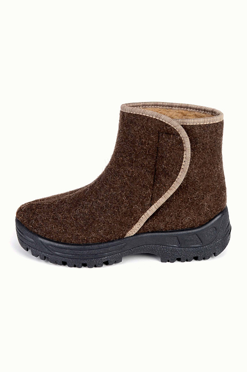 Ботинки "Верблюжий Тепло-ХОД" войлочные из верблюжьей шерсти с подошвой ПВХ мужские 