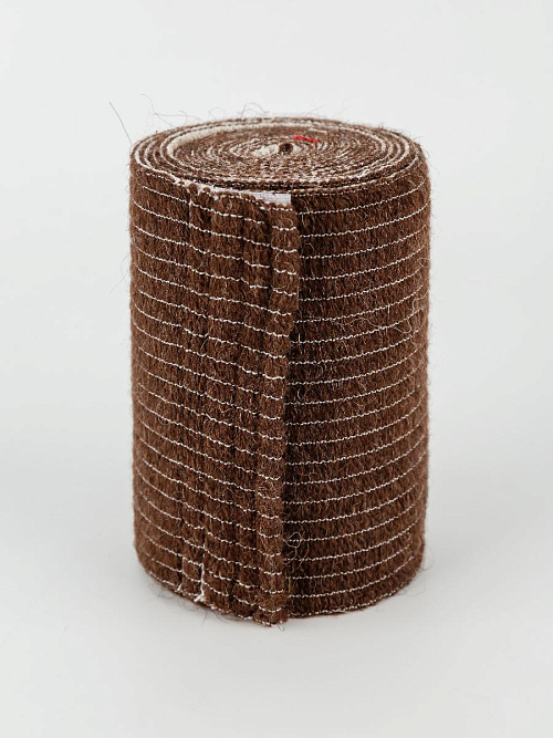 Лента эластичная (бинт) согревающая из верблюжьей шерсти и хлопка, 2,0 м 