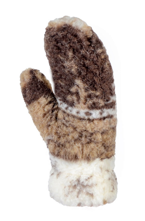 Варежки меховые из верблюжьей шерсти 