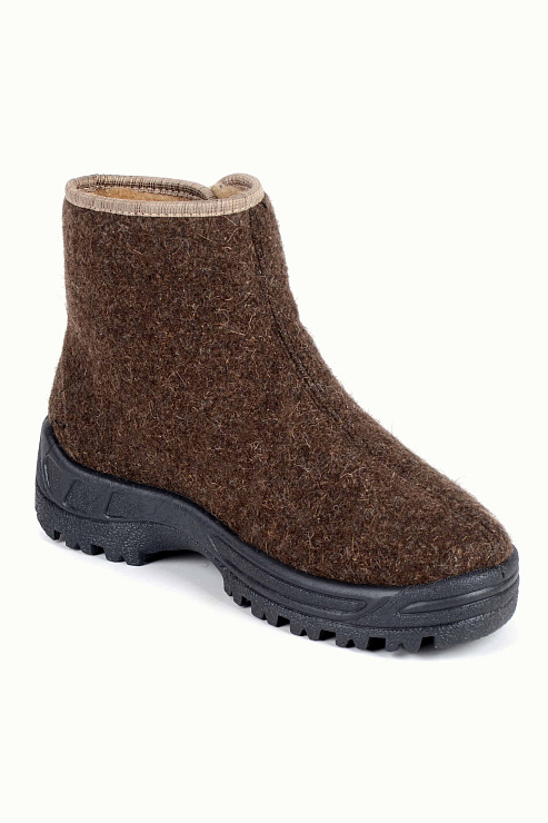 Ботинки "Верблюжий Тепло-ХОД" войлочные из верблюжьей шерсти с подошвой ПВХ мужские 