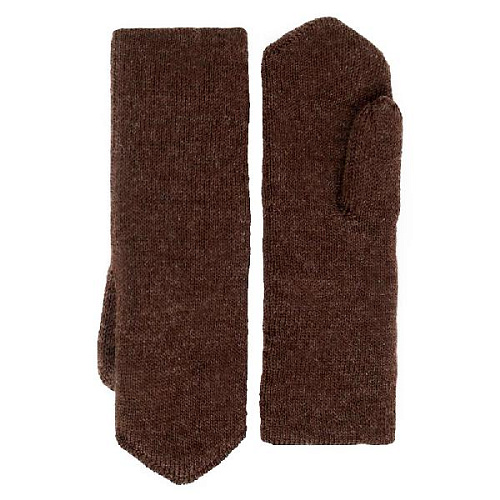 Варежки вязаные из верблюжьей шерсти 