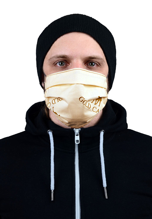 Маска защитная для лица многоразовая из хлопка, арт. Мз-3-т 