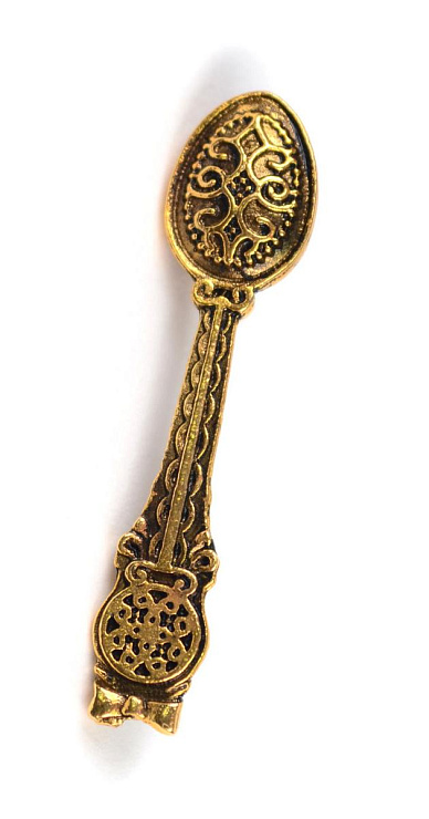 Ложка-загребушка янтарный оберег