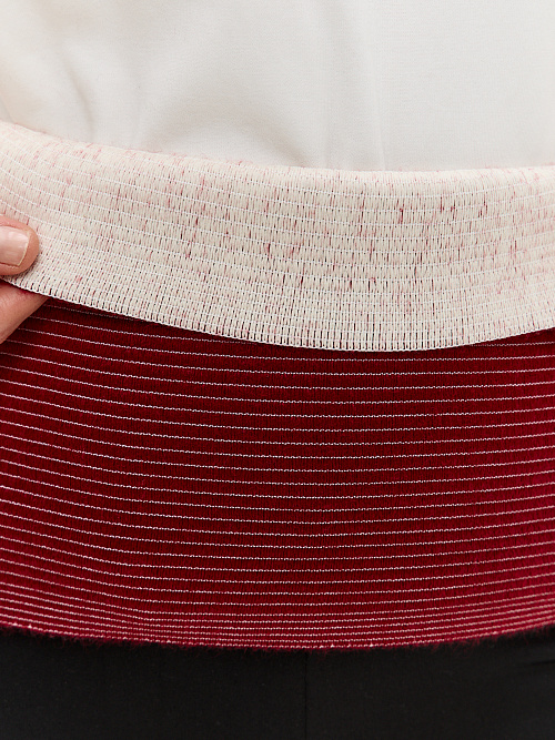 Пояс эластичный согревающий «Зима+Лето» из собачьей шерсти и хлопка  