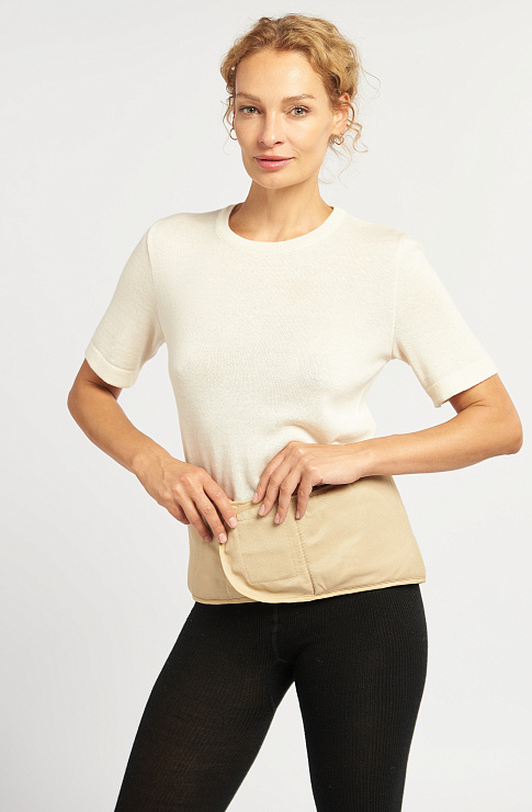 Пояс-корсет согревающий с наполнителем из верблюжьего пуха 